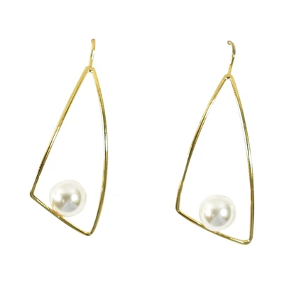 Gambar Ataru Anting Sail Cut Dangle - Gold