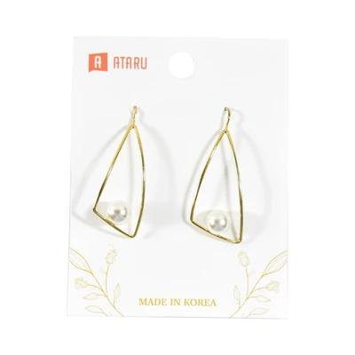 Gambar Ataru Anting Sail Cut Dangle - Gold