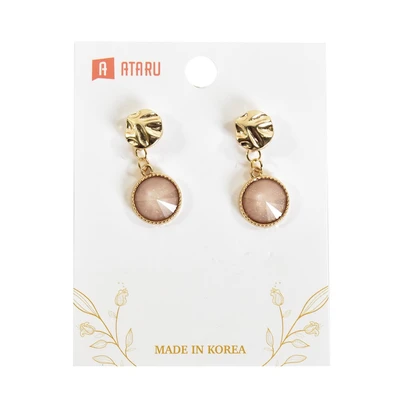 Gambar Ataru Anting Stone Drop - Pink