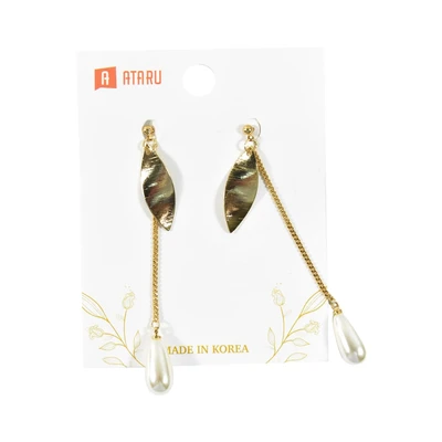 Gambar Ataru Anting Long Teardrop - Gold