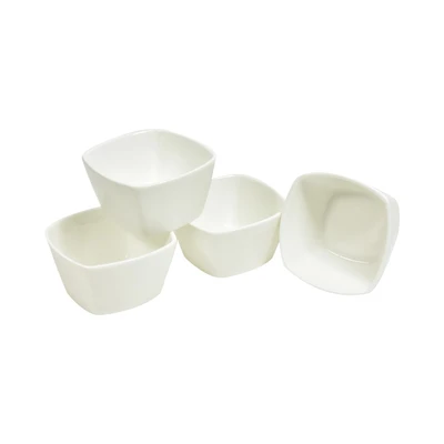 Gambar Delicia Mangkuk Saji Square Set 4 pcs - Putih