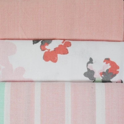 Gambar Culinart Set 3 Pcs Lap Dapur Katun Sakura - Pink