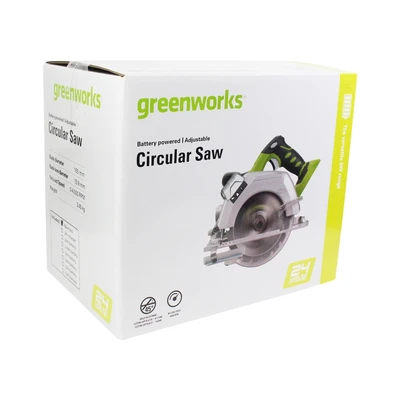 Gambar Greenworks Gergaji Sirkular Cordless 6 Inch 24V
