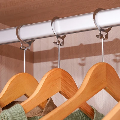 Gambar Stora Hanger Baju Jas Kayu Dengan Bar & Ring 44.5 cm Set 5 pcs
