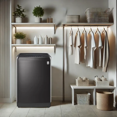Gambar LG Mesin Cuci Top Loading 13 kg TH2113DSAK - Hitam