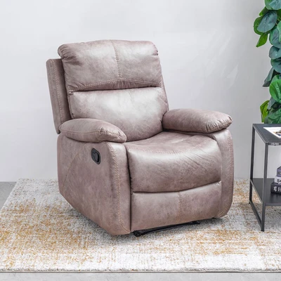 Gambar Informa Nathan Sofa Recliner Fabric 1 Seater - Cokelat