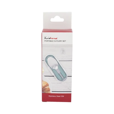 Gambar Kris Alat Makan Minimalis Set 3 pcs - Hijau