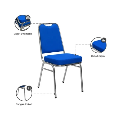 Gambar Informa Lion Kursi Banquet Fabric - Biru