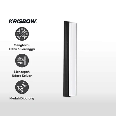 Gambar Krisbow Penutup Lubang Bawah Pintu PVC-Karet 91 cm - Putih