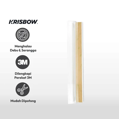 Gambar Krisbow Penutup Lubang Bawah Pintu PVC-Karet 91 cm - Transparan