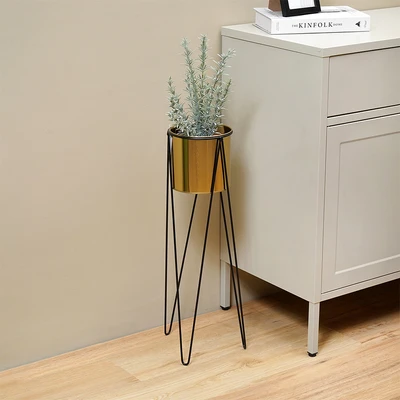 Gambar Informa Pot Tanaman Dengan Stand 22x60 cm - Gold