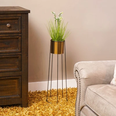 Gambar Informa Pot Tanaman Dengan Stand 25x71 cm - Gold