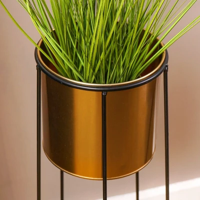 Gambar Informa Pot Tanaman Dengan Stand 25x71 cm - Gold