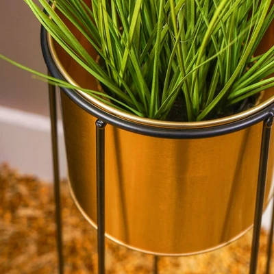 Gambar Informa Pot Tanaman Dengan Stand 25x71 cm - Gold