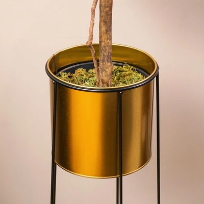 Gambar Informa Pot Tanaman Dengan Stand 29.5x91 cm - Gold