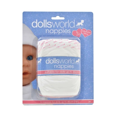 Gambar Dollsworld Set 5 Pcs Nappies 60160