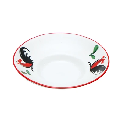 Gambar Kopin Porcelain 10.2 cm Piring Saji Keramik Kukuruyuk - Putih