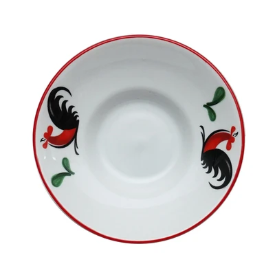 Gambar Kopin Porcelain 10.2 cm Piring Saji Keramik Kukuruyuk - Putih
