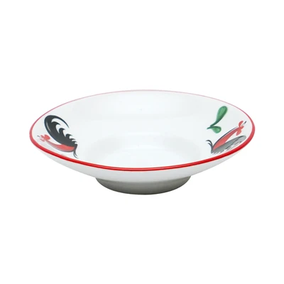Gambar Kopin Porcelain 10.2 cm Piring Saji Keramik Kukuruyuk - Putih