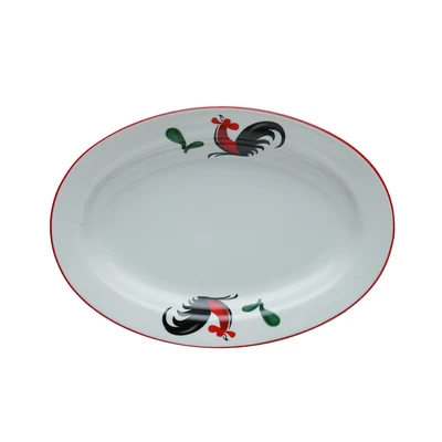 Gambar Pendopo Piring Saji Kukuruyuk Oval 25.4 cm