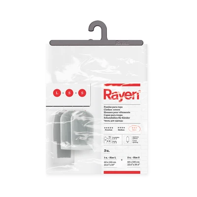 Gambar Rayen Set 3 Pcs Cover Pakaian Pva - Putih