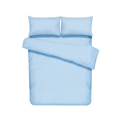 Gambar Selma 120x200 cm Set 3 Pcs Seprai Double Microfiber - Biru