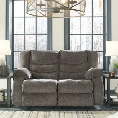 Gambar Ashley Tulen Sofa Recliner Fabric 2 Seater - Abu-abu