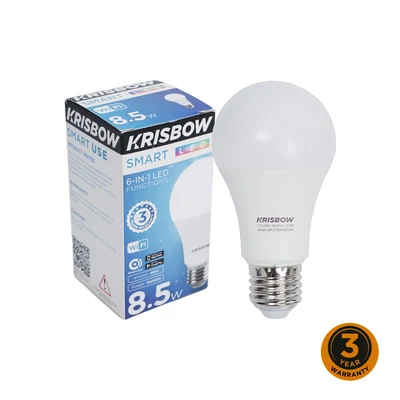 Gambar Krisbow Bohlam Smart Led Dimmable 8.5 Watt - Multi Color