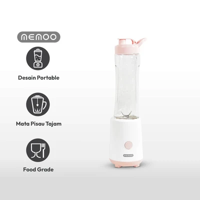 Gambar Memoo 600 Ml Blender Mini - Pink