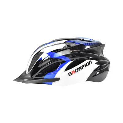 Gambar Skorpion Helm Sepeda Bmx Ukuran L/xl - Hitam/biru