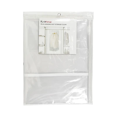 Gambar Krishome PEVA Hanging Cover Pakaian Jas