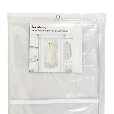 Gambar Krishome PEVA Hanging Cover Pakaian Jas