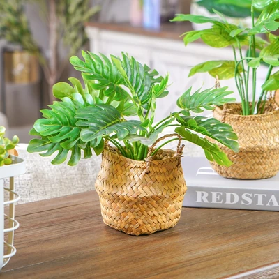 Gambar Informa Tanaman Artifisial Leaves Dengan Pot 30x30x25 cm - Mix
