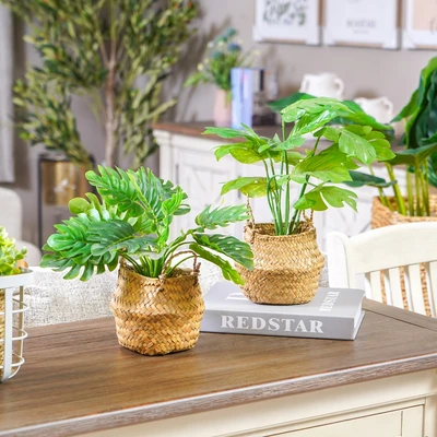 Gambar Informa Tanaman Artifisial Leaves Dengan Pot 30x30x25 cm - Mix