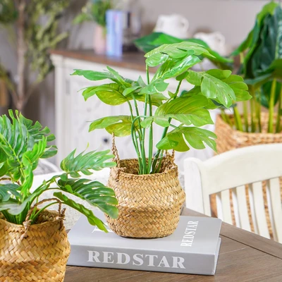 Gambar Informa Tanaman Artifisial Leaves Dengan Pot 28x28x35 cm - Mix