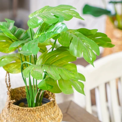 Gambar Informa Tanaman Artifisial Leaves Dengan Pot 28x28x35 cm - Mix