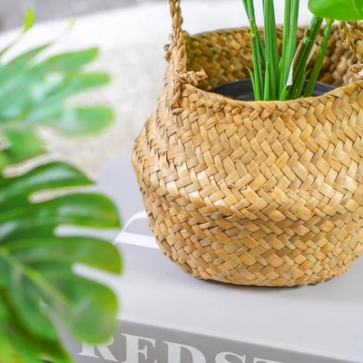 Gambar Informa Tanaman Artifisial Leaves Dengan Pot 28x28x35 cm - Mix