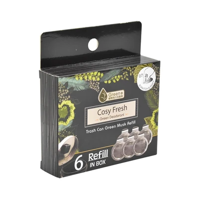 Gambar Cosy Fresh Green Musk Refill Pengharum Tempat Sampah Set 6 Pcs