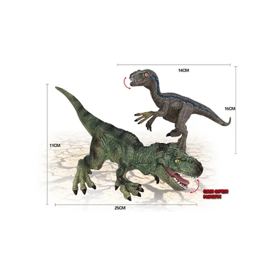 Gambar Kiddy Star Figure Velocisaurus & Trex Dengan Kandang