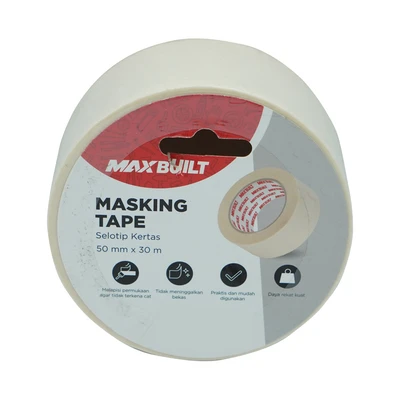 Gambar Maxbuilt 5cmx30M Masking Tape - Putih