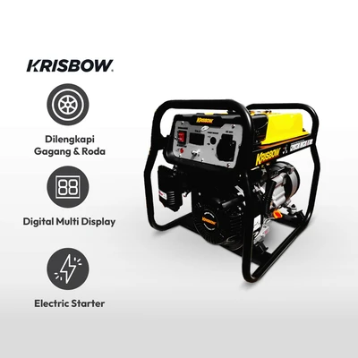 Gambar Krisbow Genset Bensin 1500w 1ph Open Krp15