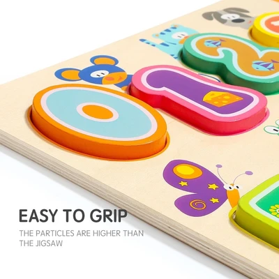 Gambar Top Bright Set Puzzle Number Animal - Mix