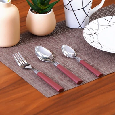 Gambar Kris Alat Makan Set 12 pcs - Cokelat