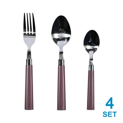Gambar Kris Alat Makan Set 12 pcs - Cokelat