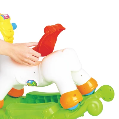 Gambar Hola Ride On Rocking Pony Dengan Lampu & Musik - Putih