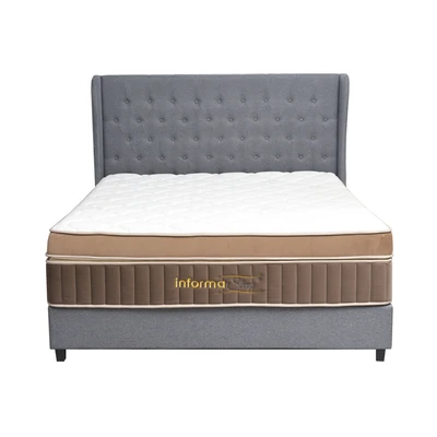 Gambar Informa Sleep 200x200x40 cm Belgio Kasur Pocket Springbed - Cokelat