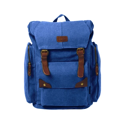 Gambar Discovery Adventures Vintage Tas Ransel Canvas - Biru