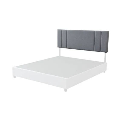 Gambar Informa 160x200 cm Lynn Headboard Tempat Tidur - Abu-Abu
