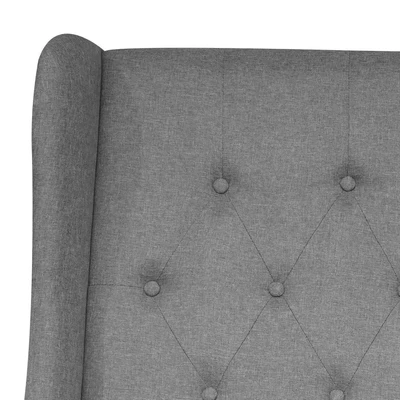 Gambar Informa 180x200 cm Lawrence Headboard Tempat Tidur - Abu-Abu