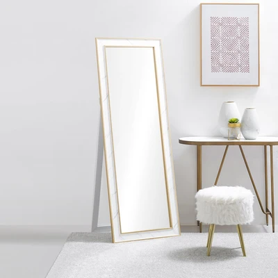 Gambar Informa Cermin Lantai MDF & Plastik 45x150 cm - Gold Marble